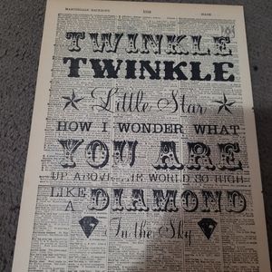 100 year old page wall art